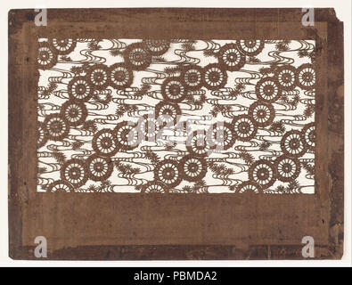 854 Kata-gami - ombrelli, acqua e ago di pino Cluster - Foto Stock