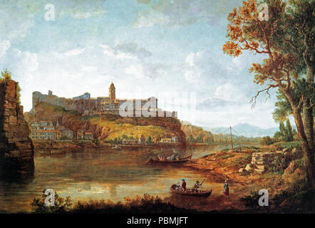 Abbaye Saint-André de Villeneuve par William Marlow (1740-1813). Foto Stock