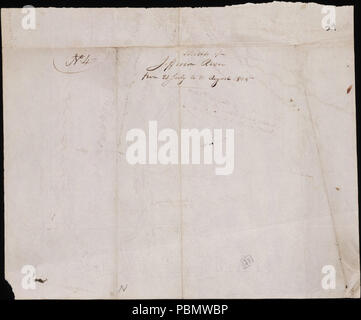 . Una mappa da Lewis e Clark Expedition. 1800 917 Lewis e Clark Expedition mappe (57) Foto Stock