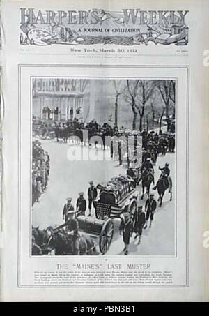 985 Maines Ultimo Muster - Harpers settimanale - 1912-03-30 Foto Stock