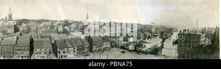 943 inferiore Piazza Mercato Providence Rhode Island 1898 panorama Foto Stock