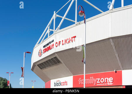 Lo stadio di luce, Vaux Brewery modo, ovili, Sunderland, Tyne and Wear, England, Regno Unito Foto Stock