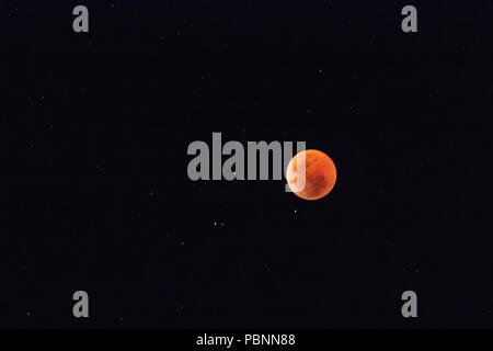 Lunar Eclipse catturato dal Sud Africa Foto Stock