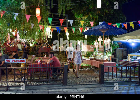 Ristorante , Pai Tailandia Foto Stock