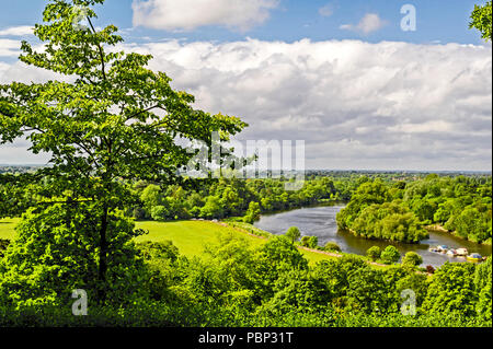 Vista da Richmond Hill; Blick vom Richmond Hill, Greater London Foto Stock