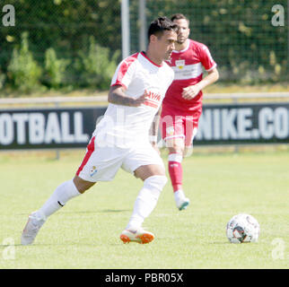 Heimstetten, Germania. 29 Luglio, 2018. Alexander MESA TRAVIESO (Eibar), .friendly VfB Stuttgart vs SE Eibar, Sportpark Heimstetten/Germania, luglio 29, 2018 come preparazione per la prossima stagione gioca il primo campionato di squadre di Germania e Spagna, Credito: Wolfgang Fehrmann/ZUMA filo/Alamy Live News Foto Stock