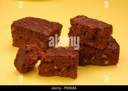 Pezzi di torta Foto Stock