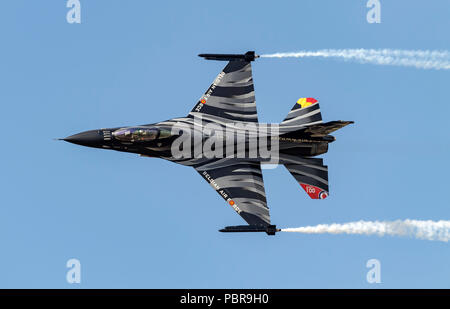F-16A Fighting Falcon, 'Vador' buio Falcon, 2 PARAFANGO, belga componente dell'aria, Foto Stock