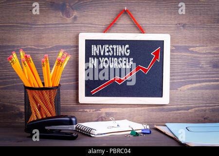 Investendo in te stesso. Il successo del business concept Foto Stock