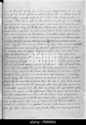 Atto di Maggio 20, 1862 (Homestead Act), Diritto pubblico 37-64 (12 STAT 392)., 20-05-1862 - 20-05-1862, Pagina 2 di 4 Foto Stock