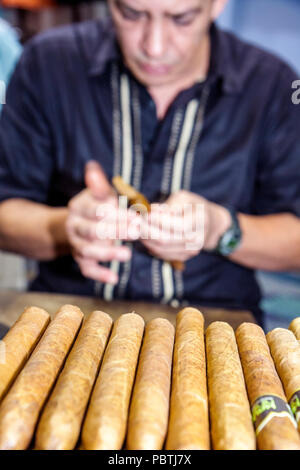 Miami Beach Florida,Miami Beach Convention Center,centro,Hispanic Heritage Month Expo,mostra collezione,adulti uomo uomo maschile,tabacco, Foto Stock