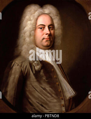 Ritratto di Georg Friedrich Händel - Balthasar Denner, circa 1726 Foto Stock