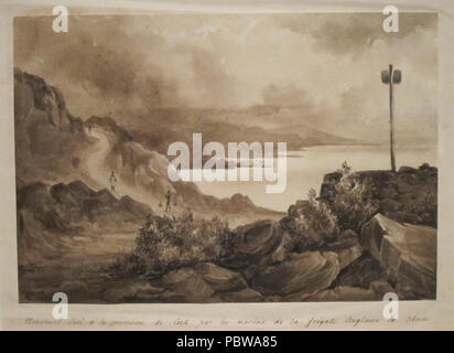 153 'Monument eretto in memoria di cuocere' da Stanislao Darondeau Foto Stock