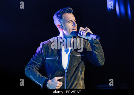 San Diego, California, Stati Uniti d'America. Il 30 luglio, 2018. NICK HEXUM di 311 esegue a materasso anfiteatro ferma in Chula Vista, la California il 29 luglio 2018 Credit: Marissa Carter/ZUMA filo/Alamy Live News Foto Stock