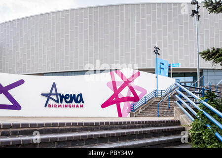 Arena Birmingham, precedentemente noto come National Indoor Arena (1991-2014) e Barclaycard Arena (2014-17), Birmingham, Inghilterra, Regno Unito Foto Stock