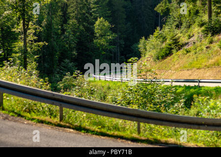Germania Roud di avvolgimento nel mezzo della Foresta Nera Foto Stock