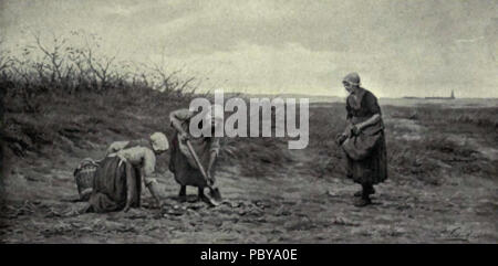 174 pittura olandese nel XIX secolo - Sadée - spigolando Foto Stock