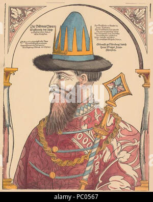 302 Ivan IV il terribile ritratto da Weigel 1882 Foto Stock