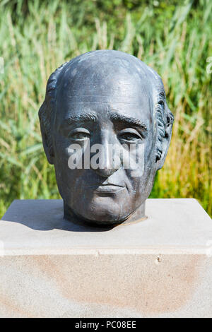 Heinrich Friedrich Karl Reichsfreiherr vom und zum Stein, 1757 - 1831, il barone vom Stein, uomo politico prussiano, busto di Annette Wittkamp-Fröhling Foto Stock