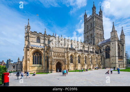 La cattedrale di Gloucester, Glucestershire, England, Regno Unito, Europa Foto Stock