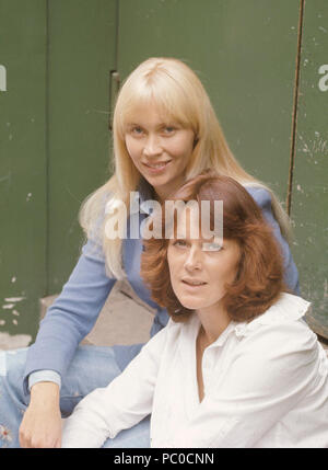 ABBA. Anni-Frid Lyngstad e Agnetha Fältskog negli anni settanta Foto Stock