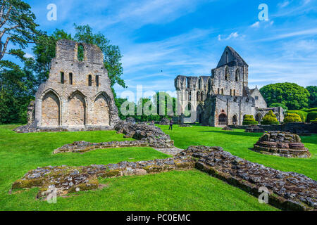 Wenlock Priory, Much Wenlock, Shropshire, Inghilterra, Regno Unito, Europa. Foto Stock