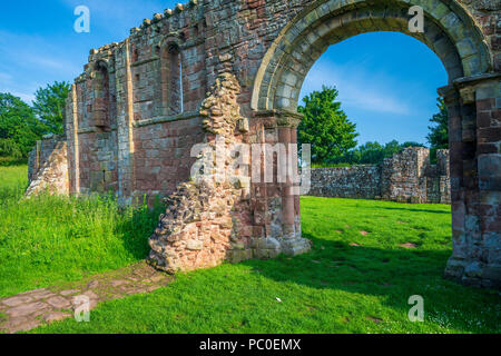 White Ladies Priory, Boscobel, Shropshire, Inghilterra, Regno Unito, Europa Foto Stock