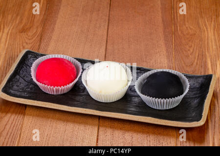 Giappone deliziosi dessert con crema di latte Foto Stock