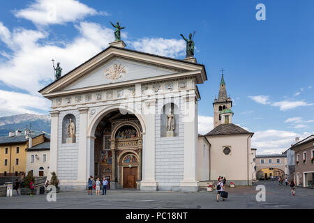 Cattedrale di Aosta, Aosta, Italia Foto Stock