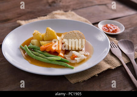 Galantina indonesiano cibo Foto Stock