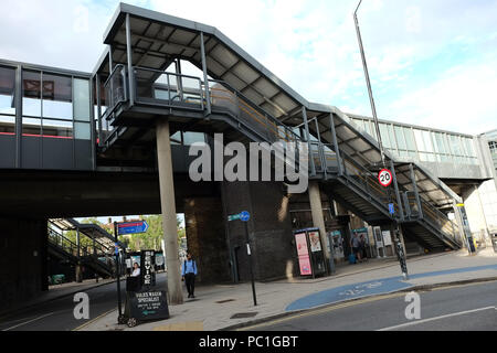 Westferry Docklands Light Railway Station Foto Stock