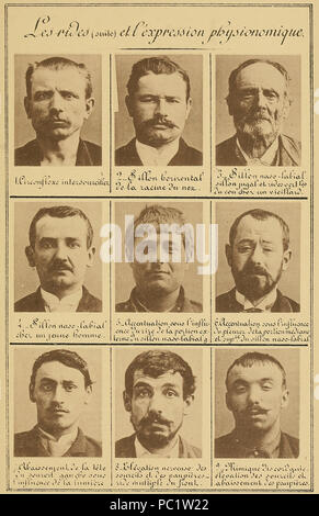 14 Bertillon - Identificazione anthropométrique (1893) 321 Foto Stock