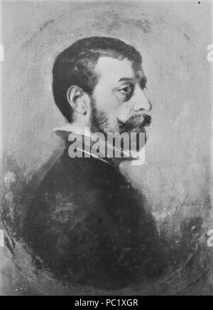 36 Franz von Lenbach - Bildnis des Malers Franz Anton Brentano, 1884 Foto Stock