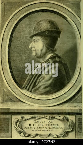 411 Memoires de Messire Philippe de Comines, Bruxelles, 1723 portr3 Foto Stock