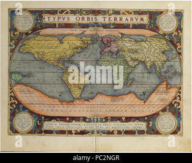 Abraham Ortelius - Theatrum Orbis Terrarum. Foto Stock