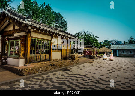 Seoul, Corea del Sud - 11 Maggio 2017: Il Museo del Folklore Nazionale di Corea nel Palazzo Gyeongbokgung. Foto Stock