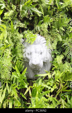 Lion statua a Singapore giardini dalla baia Foto Stock