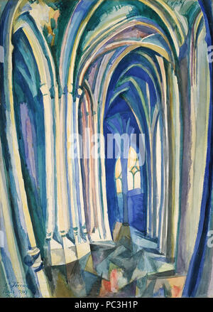 523 Robert Delaunay - Saint Séverin - 1909 - Boston Museum of Fine Arts Foto Stock