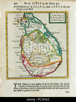 525 RobMordenmapTamilcountryVanni Foto Stock