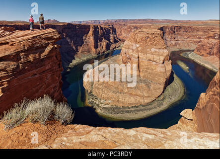 Curva a ferro di cavallo, Glen Canyon National Recreation Area, Page Arizona Foto Stock