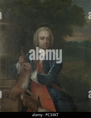 Adriaen Caspar Parduyn (1718-47), raad en schepen te Middelburg, zoon van Caspar Adriaen Parduyn en Maria van Citters Foto Stock