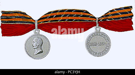 533 medaglia russa per la sottomissione del Caucaso occidentale 1859-1864 Foto Stock