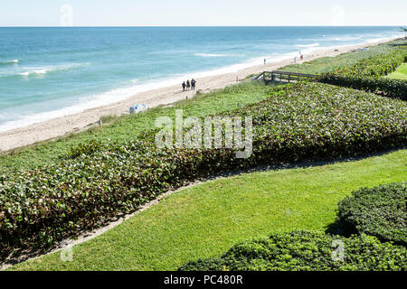 Jensen Beach Florida, Hutchinson Island, Starwood Vistana Beach Club, Oceano Atlantico, surf, sabbia, acqua, FL171212021 Foto Stock