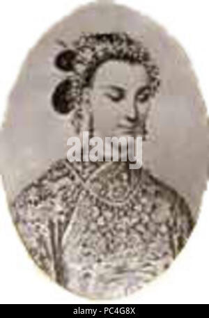 599 La Dinastia Qing Ci-Xi Dowager Imperatrice della Cina come degno di Lady Lan Foto Stock
