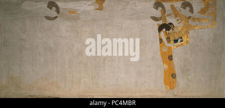 343 Klimt - Bethovenfries - Rechte Seitenwand1 (brillante) Foto Stock
