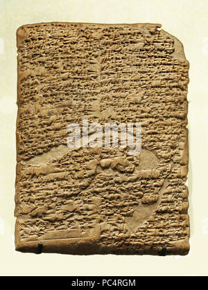 6271. Tavoletta cuneiforme contenente parte del Codice di Hammurabi scritto intorno al 1790 A.C. Babilonia, Susa, Iran. Foto Stock