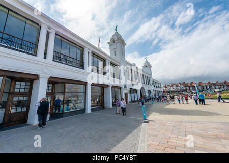 Città spagnola, Whitley Bay, a nord-est dell' Inghilterra Foto Stock