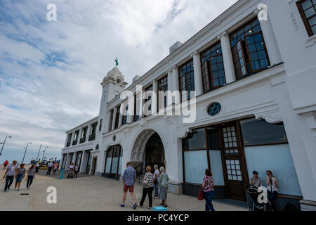 Città spagnola, Whitley Bay, a nord-est dell' Inghilterra Foto Stock
