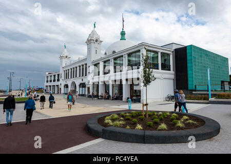 Città spagnola, Whitley Bay, a nord-est dell' Inghilterra Foto Stock