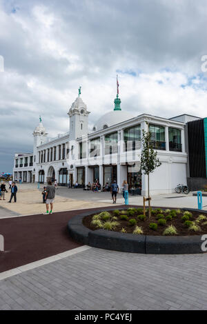 Città spagnola, Whitley Bay, a nord-est dell' Inghilterra Foto Stock